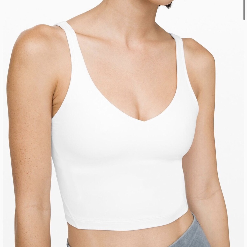 Lululemon white align tank top - Size 6.